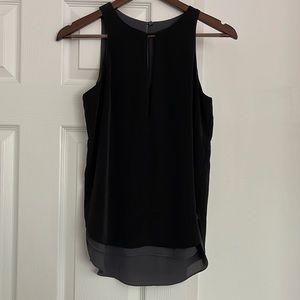 Reversible gray/black blouse